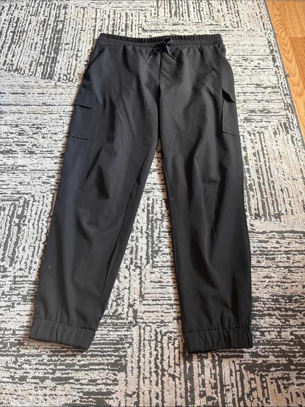 Womens Cargo Jogger Pants - Elastic Waist